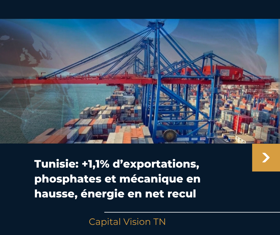 Actualités TN Exportations à fin octobre 2025: contrastes entre secteurs porteurs et déficit énergétique