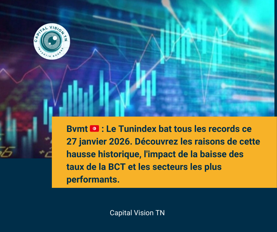 Bourse de Tunis 🇹🇳 : Le Tunindex s&rsquo;envole à 14 494 points, un record historique…