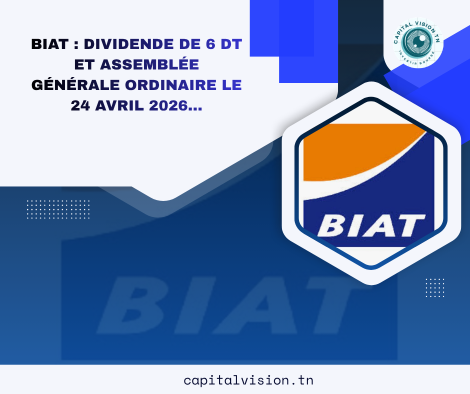 BIAT : Assemblée Générale Ordinaire et Dividende 2025