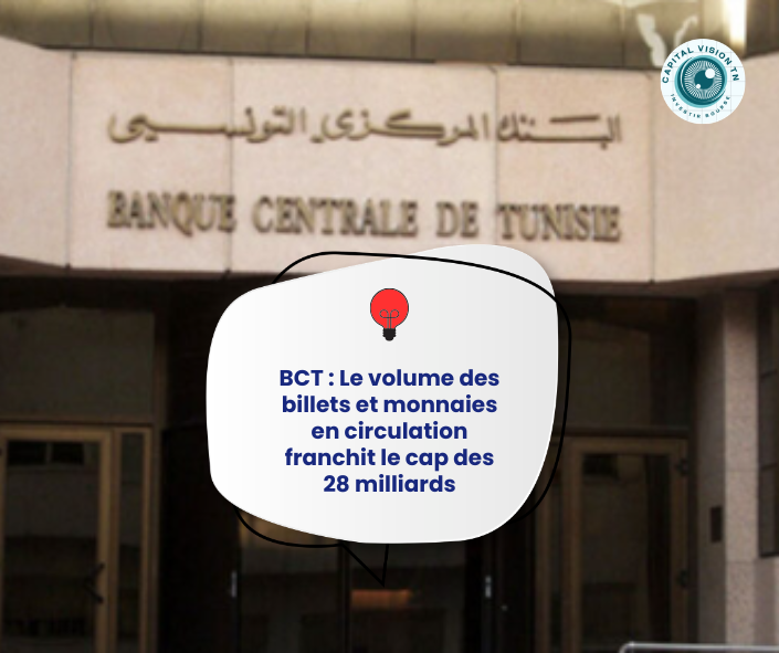 Tunisie 2026 : Masse monétaire record de 28 milliards de DT