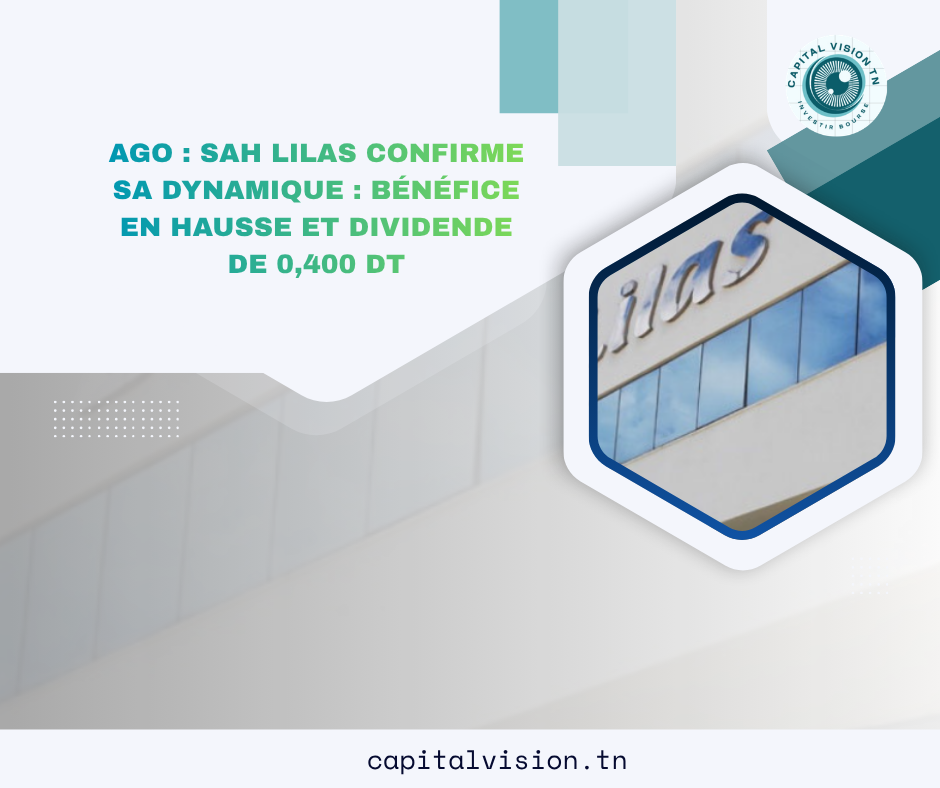 SAH Lilas : Bénéfice net de 63,3 MD en 2025 (+2,7%) | Capital Vision TN