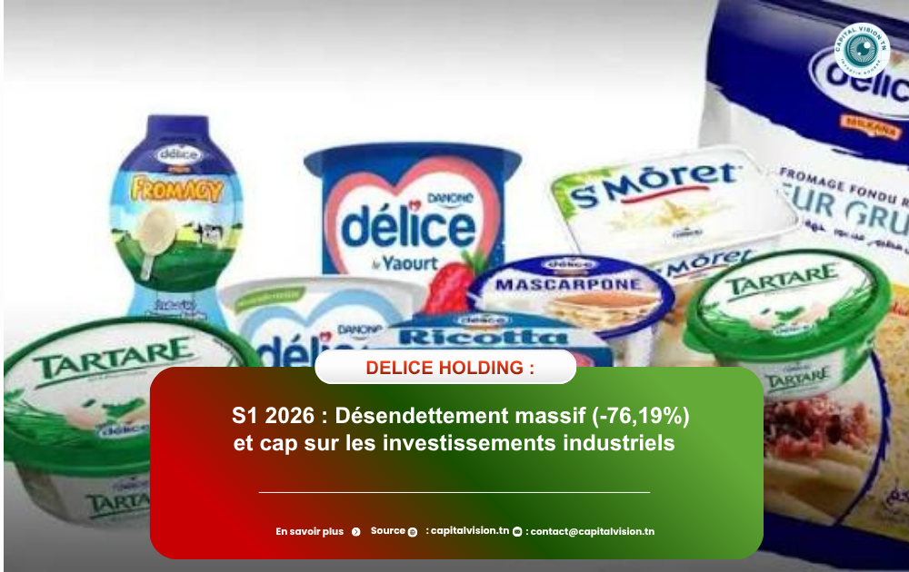 DELICE HOLDING au S1 2026 : Désendettement massif (-76,19%) et cap sur les investissements industriels
